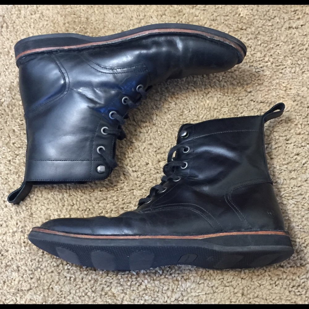 Andrew Marc Men’s Boots Black Leather